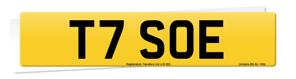 Registration number T7 SOE